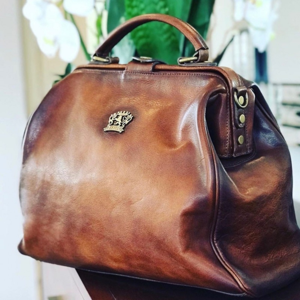 PRATESI GORGEOUS Brown leather Purse